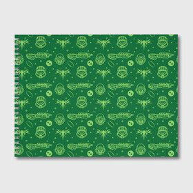 Альбом для рисования с принтом Halo Pattern в городе Новоалтайск, 100% бумага
 | матовая бумага, плотность 200 мг. | game | games | halo | heilo | master chif | pattern | spartan | игра | игры | ковенант | ковенанты | мастер чиф | спартанец | узор | хало | хейло | хэйло