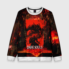 Детский свитшот 3D с принтом DARK SOULS GAME STORY в городе Новоалтайск, 100% полиэстер | свободная посадка, прямой крой, мягкая тканевая резинка на рукавах и понизу свитшота | dark souls | darksouls | tegunvte | темные души