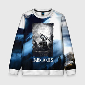 Детский свитшот 3D с принтом DARKSOULS WINTER в городе Новоалтайск, 100% полиэстер | свободная посадка, прямой крой, мягкая тканевая резинка на рукавах и понизу свитшота | dark souls | darksouls | tegunvte | темные души