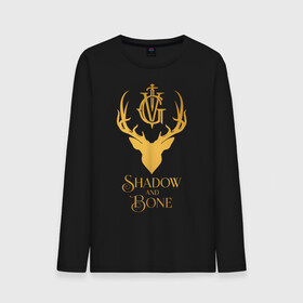 Мужской лонгслив хлопок с принтом Shadow and Bone в городе Новоалтайск, 100% хлопок |  | grisha | grishaverse | ravka | shadow and bone | гришаверс | гриши | олень | равка | рога | сериал | тень и кость | фэнтези