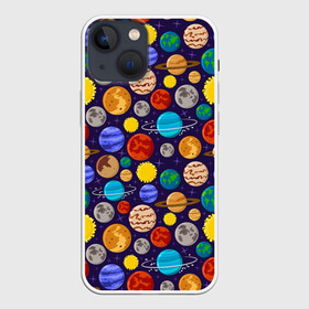 Чехол для iPhone 13 mini с принтом Мультяшные планеты в городе Новоалтайск,  |  | space | арт | звезды | корабли | космос | планеты | ракеты | созвездия