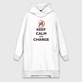 Платье-худи хлопок с принтом KEEP CALM and CHARGE в городе Новоалтайск,  |  | demon slayer | kamado | kimetsu no yaiba | nezuko | tanjiro | аниме | гию томиока | зеницу агацума | иноске хашибира | камадо | клинок | корзинная девочка | манга | музан кибуцуджи | незуко | рассекающий демонов | танджиро