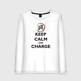 Женский лонгслив хлопок KEEP CALM and CHARGE: в городе Новоалтайск, 100% хлопок | | demon slayer | kamado | kimetsu no yaiba | nezuko | tanjiro | аниме | гию томиока | зеницу агацума | иноске хашибира | камадо | клинок | корзинная девочка | манга | музан кибуцуджи | незуко | рассекающий демонов | танджиро