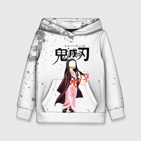 Детская толстовка 3D с принтом Nezuko Kamado Kimetsu no Yaiba в городе Новоалтайск, 100% полиэстер | двухслойный капюшон со шнурком для регулировки, мягкие манжеты на рукавах и по низу толстовки, спереди карман-кенгуру с мягким внутренним слоем | demon slayer | kamado | kimetsu no yaiba | nezuko | tanjiro | аниме | гию томиока | зеницу агацума | иноске хашибира | камадо | клинок | корзинная девочка | манга | музан кибуцуджи | незуко | рассекающий демонов | танджиро