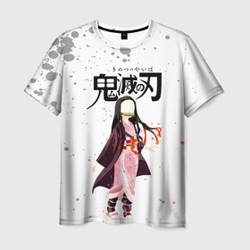 Мужская футболка 3D с принтом Nezuko Kamado Kimetsu no Yaiba в городе Новоалтайск, 100% полиэфир | прямой крой, круглый вырез горловины, длина до линии бедер | demon slayer | kamado | kimetsu no yaiba | nezuko | tanjiro | аниме | гию томиока | зеницу агацума | иноске хашибира | камадо | клинок | корзинная девочка | манга | музан кибуцуджи | незуко | рассекающий демонов | танджиро