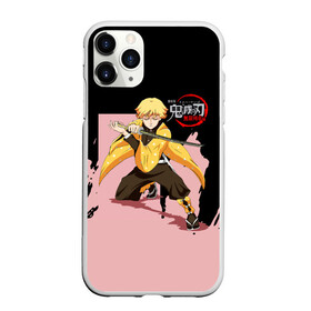 Чехол для iPhone 11 Pro матовый с принтом Зеницу Агацума Kimetsu no Yaiba в городе Новоалтайск, Силикон |  | demon slayer | kamado | kimetsu no yaiba | nezuko | tanjiro | аниме | гию томиока | зеницу агацума | иноске хашибира | камадо | клинок | корзинная девочка | манга | музан кибуцуджи | незуко | рассекающий демонов | танджиро