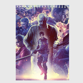 Скетчбук с принтом Resident Evil 25-летие в городе Новоалтайск, 100% бумага
 | 48 листов, плотность листов — 100 г/м2, плотность картонной обложки — 250 г/м2. Листы скреплены сверху удобной пружинной спиралью | albert wesker | anniversary | biohazard | chris redfield | claire | corporation | games | jill valentine | leon kennedy | nemesis | raccoon city | tyrant | umbrella | village | zombie | ада | деревня | джилл | зомби | игры | клэр | корпорация амбрелла | к