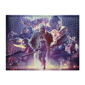 Обложка для студенческого билета с принтом Resident Evil 25-летие в городе Новоалтайск, натуральная кожа | Размер: 11*8 см; Печать на всей внешней стороне | albert wesker | anniversary | biohazard | chris redfield | claire | corporation | games | jill valentine | leon kennedy | nemesis | raccoon city | tyrant | umbrella | village | zombie | ада | деревня | джилл | зомби | игры | клэр | корпорация амбрелла | к