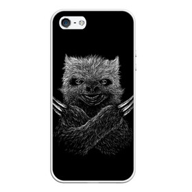 Чехол для iPhone 5/5S матовый с принтом Росомаха в городе Новоалтайск, Силикон | Область печати: задняя сторона чехла, без боковых панелей | Тематика изображения на принте: animal | beast | claws | earth | nature | planet | wolverine | wool | животные | звери | земля | когти | планета | природа | росомаха | шерсть