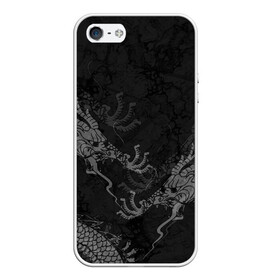 Чехол для iPhone 5/5S матовый с принтом Chinese Dragons в городе Новоалтайск, Силикон | Область печати: задняя сторона чехла, без боковых панелей | Тематика изображения на принте: chinese dragon | животные | китайский дракон | монстр | ящерица