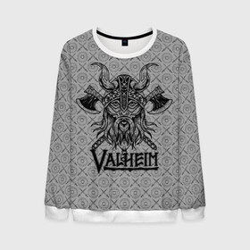 Мужской свитшот 3D с принтом Valheim Viking dark в городе Новоалтайск, 100% полиэстер с мягким внутренним слоем | круглый вырез горловины, мягкая резинка на манжетах и поясе, свободная посадка по фигуре | fantasy | mmo | valheim | valve | валхейм | вальхейм | викинги | выживалка | игра | королевская битва | ммо | ролевая игра | фэнтази