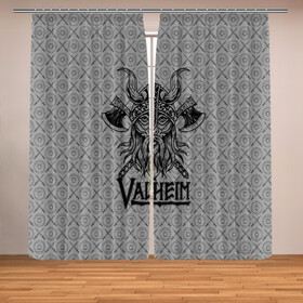 Фотошторы с принтом Valheim Viking dark в городе Новоалтайск, Блэкаут (светозащита 90%) / Габардин (светозащита 40% | 2 полотна шириной по 145 см; Высота 200-300 см; Крепление: шторная лента (на крючки); | fantasy | mmo | valheim | valve | валхейм | вальхейм | викинги | выживалка | игра | королевская битва | ммо | ролевая игра | фэнтази
