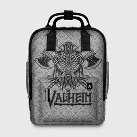Женский рюкзак 3D с принтом Valheim Viking dark в городе Новоалтайск, 100% полиэстер | лямки с регулируемой длиной, сверху ручки, чтобы рюкзак нести как сумку. Основное отделение закрывается на молнию, как и внешний карман. Внутри два дополнительных кармана, один из которых закрывается на молнию. По бокам два дополнительных кармашка, куда поместится маленькая бутылочка
 | fantasy | mmo | valheim | valve | валхейм | вальхейм | викинги | выживалка | игра | королевская битва | ммо | ролевая игра | фэнтази