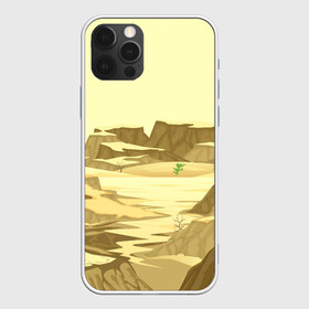Чехол для iPhone 12 Pro Max с принтом Пустыня в городе Новоалтайск, Силикон |  | горы | минимализм | природа | пустыня | рисунок | скалы