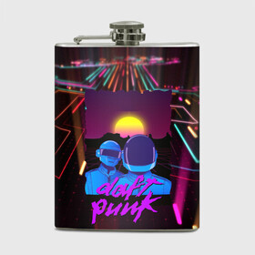 Фляга с принтом Daft Punk Electrix в городе Новоалтайск, металлический корпус | емкость 0,22 л, размер 125 х 94 мм. Виниловая наклейка запечатывается полностью | Тематика изображения на принте: by craig drake | daft punk | madeinkipish | thomas bangalter | дафт панк | маски | тома и ги мануэль