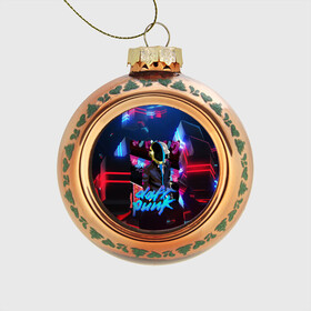 Стеклянный ёлочный шар с принтом daft punk neon rock в городе Новоалтайск, Стекло | Диаметр: 80 мм | by craig drake | daft punk | madeinkipish | thomas bangalter | дафт панк | маски | тома и ги мануэль