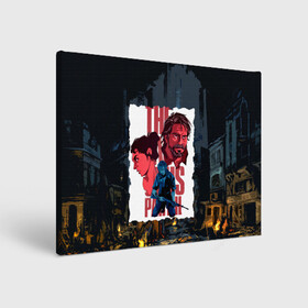 Холст прямоугольный с принтом The Last of Us Joel&Ellie в городе Новоалтайск, 100% ПВХ |  | ellie | game | joel | naughty dog | part 2 | the last of us | zombie | джоэл | зомби | одни из нас | элли