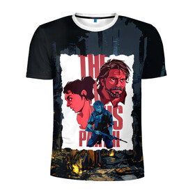 Мужская футболка 3D спортивная с принтом The Last of Us Joel&Ellie в городе Новоалтайск, 100% полиэстер с улучшенными характеристиками | приталенный силуэт, круглая горловина, широкие плечи, сужается к линии бедра | ellie | game | joel | naughty dog | part 2 | the last of us | zombie | джоэл | зомби | одни из нас | элли