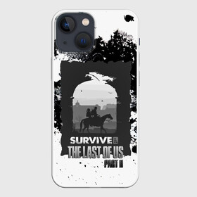 Чехол для iPhone 13 mini с принтом The Last of US SURVIVE в городе Новоалтайск,  |  | ellie | game | joel | naughty dog | part 2 | the last of us | zombie | джоэл | зомби | одни из нас | элли