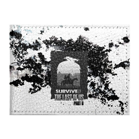 Обложка для студенческого билета с принтом The Last of US SURVIVE в городе Новоалтайск, натуральная кожа | Размер: 11*8 см; Печать на всей внешней стороне | Тематика изображения на принте: ellie | game | joel | naughty dog | part 2 | the last of us | zombie | джоэл | зомби | одни из нас | элли