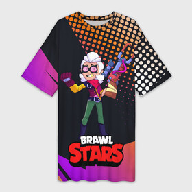 Платье-футболка 3D с принтом Белль Belle Brawl Stars в городе Новоалтайск,  |  | bele | belle | brawl | brawl stars | brawlstars | brawl_stars | squeak | белле | белль | бель | бравл | бравлстарс | писк | сквик