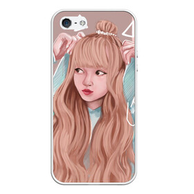 Чехол для iPhone 5/5S матовый с принтом Лиса Манобан (BLACKPINK) в городе Новоалтайск, Силикон | Область печати: задняя сторона чехла, без боковых панелей | Тематика изображения на принте: blackpink | девушка | знаменитость | лиса манобан | певица | рисунок