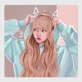 Магнитный плакат 3Х3 с принтом Лиса Манобан (BLACKPINK) в городе Новоалтайск, Полимерный материал с магнитным слоем | 9 деталей размером 9*9 см | blackpink | девушка | знаменитость | лиса манобан | певица | рисунок