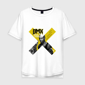 Мужская футболка хлопок Oversize с принтом DMX rest in peace в городе Новоалтайск, 100% хлопок | свободный крой, круглый ворот, “спинка” длиннее передней части | Тематика изображения на принте: dmx | hip | hip hop | hop | music | rap | бультерьер | бурбуль | дмикс | дог | питбули | питбуль | реп | ротвейлер | рэп | собаки | хип хоп | черно белая фотография