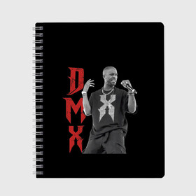 Тетрадь с принтом DMX | Earl Simmons в городе Новоалтайск, 100% бумага | 48 листов, плотность листов — 60 г/м2, плотность картонной обложки — 250 г/м2. Листы скреплены сбоку удобной пружинной спиралью. Уголки страниц и обложки скругленные. Цвет линий — светло-серый
 | 1970 | 2021 | 50 | cent | coast | cube | dmx | earl | east | gangsta | hardcore | hip | hop | ice | in | legend | music | pace | rap | requiescat | rip | simmons | гангстер | легенда | музыка | рип | рэп | рэпер | симмонс | хип | хоп | эрл