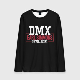 Мужской лонгслив 3D с принтом Earl Simmons 1970-2021 (DMX) в городе Новоалтайск, 100% полиэстер | длинные рукава, круглый вырез горловины, полуприлегающий силуэт | Тематика изображения на принте: 1970 | 2021 | 50 | cent | coast | cube | dmx | earl | east | gangsta | hardcore | hip | hop | ice | in | legend | music | pace | rap | requiescat | rip | simmons | гангстер | легенда | музыка | рип | рэп | рэпер | симмонс | хип | хоп | эрл