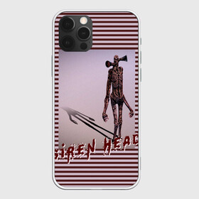 Чехол для iPhone 12 Pro Max с принтом Сиреноголовый Полосатый в городе Новоалтайск, Силикон |  | Тематика изображения на принте: forest | games | siren head | голова | детям | игры | лес | надпись | полосатый | сирена | сиреноголовый | текст | ужастик | хоррор