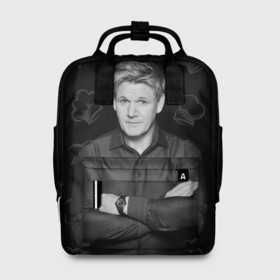 Женский рюкзак 3D с принтом ГОРДОН РАМЗИ | Gordon Ramsay в городе Новоалтайск, 100% полиэстер | лямки с регулируемой длиной, сверху ручки, чтобы рюкзак нести как сумку. Основное отделение закрывается на молнию, как и внешний карман. Внутри два дополнительных кармана, один из которых закрывается на молнию. По бокам два дополнительных кармашка, куда поместится маленькая бутылочка
 | gordon | gordon ramsay | адская кухня | гордон | гордон рамзи | гордон рамси | готовка | мастер шеф | повар | рамси | шеф
