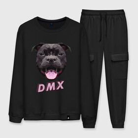 Мужской костюм хлопок с принтом DMX Low Poly Boomer Dog в городе Новоалтайск, 100% хлопок | на свитшоте круглая горловина, мягкая резинка по низу. Брюки заужены к низу, на них два вида карманов: два “обычных” по бокам и два объемных, с клапанами, расположенные ниже линии бедра. Брюки с мягкой трикотажной резинкой на поясе и по низу штанин. В поясе для дополнительного комфорта — широкие завязки | Тематика изображения на принте: 3d | 3д | abstract | boomer | dog | dogs | grand champ | nfs game | puppy | raff ryders | staff | stafford | year of the dog | абстракция | бумер | лоу поли | пёс | питбуль | полигоны | порода | рэпер | рэппер | стафф | стаффорд | стаффордширский