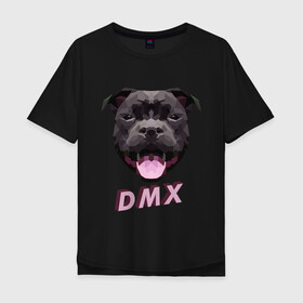 Мужская футболка хлопок Oversize с принтом DMX Low Poly Boomer Dog в городе Новоалтайск, 100% хлопок | свободный крой, круглый ворот, “спинка” длиннее передней части | Тематика изображения на принте: 3d | 3д | abstract | boomer | dog | dogs | grand champ | nfs game | puppy | raff ryders | staff | stafford | year of the dog | абстракция | бумер | лоу поли | пёс | питбуль | полигоны | порода | рэпер | рэппер | стафф | стаффорд | стаффордширский