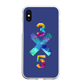 Чехол для iPhone XS Max матовый с принтом 3X5 в городе Новоалтайск, Силикон | Область печати: задняя сторона чехла, без боковых панелей | year | год | математика | радужный | цветной | цифры