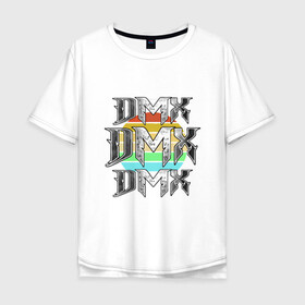 Мужская футболка хлопок Oversize с принтом DMX - Dark Man X в городе Новоалтайск, 100% хлопок | свободный крой, круглый ворот, “спинка” длиннее передней части | dmx | dog | earl simmons | hip hop | music | new york | rap | rapper | rip | ruff ryders | диэмикс | музыка | нью йорк | пёс | рэп | рэпер | хипхоп | эрл симмонс
