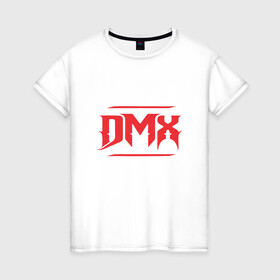 Женская футболка хлопок с принтом DMX RIP в городе Новоалтайск, 100% хлопок | прямой крой, круглый вырез горловины, длина до линии бедер, слегка спущенное плечо | dmx | dog | earl simmons | hip hop | music | new york | rap | rapper | rip | ruff ryders | диэмикс | музыка | нью йорк | пёс | рэп | рэпер | хипхоп | эрл симмонс