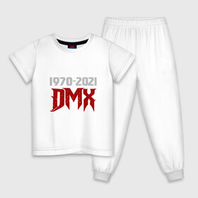 Детская пижама хлопок с принтом DMX Life в городе Новоалтайск, 100% хлопок |  брюки и футболка прямого кроя, без карманов, на брюках мягкая резинка на поясе и по низу штанин
 | dmx | dog | earl simmons | hip hop | music | new york | rap | rapper | rip | ruff ryders | диэмикс | музыка | нью йорк | пёс | рэп | рэпер | хипхоп | эрл симмонс