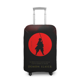 Чехол для чемодана 3D с принтом Demon Slayer: Kimetsu no Yaiba в городе Новоалтайск, 86% полиэфир, 14% спандекс | двустороннее нанесение принта, прорези для ручек и колес | demon slayer | kamado | kimetsu no yaiba | nezuko | tanjiro | аниме | гию томиока | зеницу агацума | иноске хашибира | камадо | клинок | корзинная девочка | манга | музан кибуцуджи | незуко | рассекающий демонов | танджиро