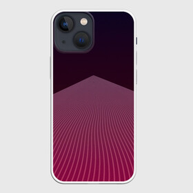 Чехол для iPhone 13 mini с принтом Неоновая дорога в городе Новоалтайск,  |  | арт | вектор | векторный рисунок | геометрические фигуры | геометрия | дорога | неон | полосы | рисунок