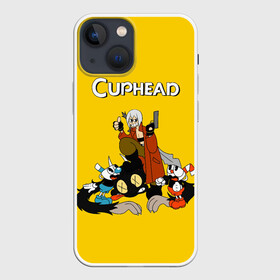 Чехол для iPhone 13 mini с принтом Cuphead x DMC в городе Новоалтайск,  |  | cray | cuphead | davil | devile | dmc | game | games | may cry | mey crai | данте | дмц | дьявол может плакать | дьявол тоже плачет | дэвил мэй край | игра | игры | капхэд | неро | спарда