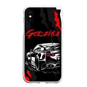 Чехол для iPhone XS Max матовый с принтом NISSAN GT-R / GODZILLA в городе Новоалтайск, Силикон | Область печати: задняя сторона чехла, без боковых панелей | auto | car | godzilla | gtr | nissan | nissan skyline | sport | авто | гетер | годзилла | гтр. | нисан | ниссан | ноут | скайлайн | спорт | царапины