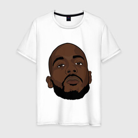 Мужская футболка хлопок с принтом DMX Face в городе Новоалтайск, 100% хлопок | прямой крой, круглый вырез горловины, длина до линии бедер, слегка спущенное плечо. | dmx | dog | earl simmons | hip hop | music | new york | rap | rapper | rip | ruff ryders | диэмикс | музыка | нью йорк | пёс | рэп | рэпер | хипхоп | эрл симмонс