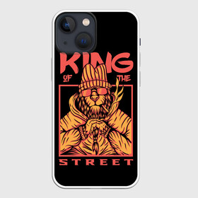 Чехол для iPhone 13 mini с принтом KING Street в городе Новоалтайск,  |  | Тематика изображения на принте: animal | brutal | king | megane | of | street | the | горила | животное | зверь | король | обезьяна | реп | улиц | хипстер