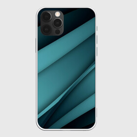 Чехол для iPhone 12 Pro Max с принтом VUAL в городе Новоалтайск, Силикон |  | lines | бирюзовый | линии | полосатый | полосы