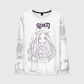 Мужской свитшот 3D с принтом Незуко Камадо Kimetsu no Yaiba в городе Новоалтайск, 100% полиэстер с мягким внутренним слоем | круглый вырез горловины, мягкая резинка на манжетах и поясе, свободная посадка по фигуре | demon slayer | kamado | kimetsu no yaiba | nezuko | tanjiro | аниме | гию томиока | зеницу агацума | иноске хашибира | камадо | клинок | корзинная девочка | манга | музан кибуцуджи | незуко | рассекающий демонов | танджиро
