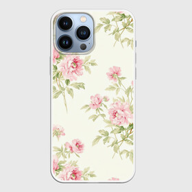 Чехол для iPhone 13 Pro Max с принтом Розовые розы в городе Новоалтайск,  |  | арт | белые цветы | белый цветок | букет | букет роз | букет цветов | красный цветок | поле | поле цветов | рисунок | роза | розовая роза | розовые розы | розовые цветы | розовый цветок | розы | цветок
