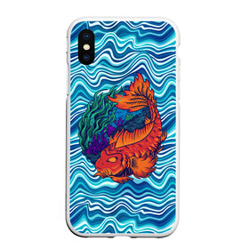 Чехол для iPhone XS Max матовый с принтом Fishing planet Огненная рыба в городе Новоалтайск, Силикон | Область печати: задняя сторона чехла, без боковых панелей | fishing planet | волны | море | огненная рыба | река | рыба | рыбак | рыбалка | рыбка