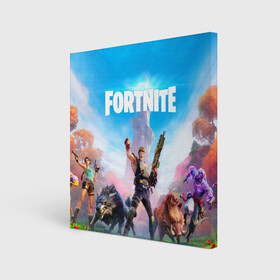 Холст квадратный с принтом Fortnite Новая Глава в городе Новоалтайск, 100% ПВХ |  | 2 глава | epic games | fortnite | jonesy | джонси | джоунзи | фортнайт