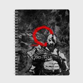 Тетрадь с принтом GOD OF WAR KRATOS в городе Новоалтайск, 100% бумага | 48 листов, плотность листов — 60 г/м2, плотность картонной обложки — 250 г/м2. Листы скреплены сбоку удобной пружинной спиралью. Уголки страниц и обложки скругленные. Цвет линий — светло-серый
 | game | god of war | kratos | бог войны | год оф вор | игра | кратос | спрата